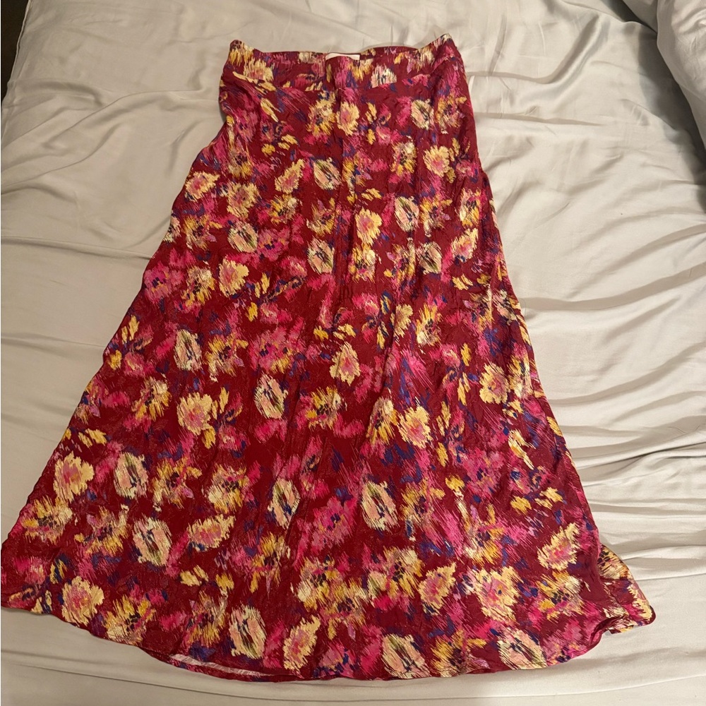 Sezane Sandy Skirt Mottled Floral Print - Size 4